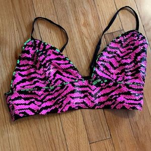 Missguided Sequin Bralet